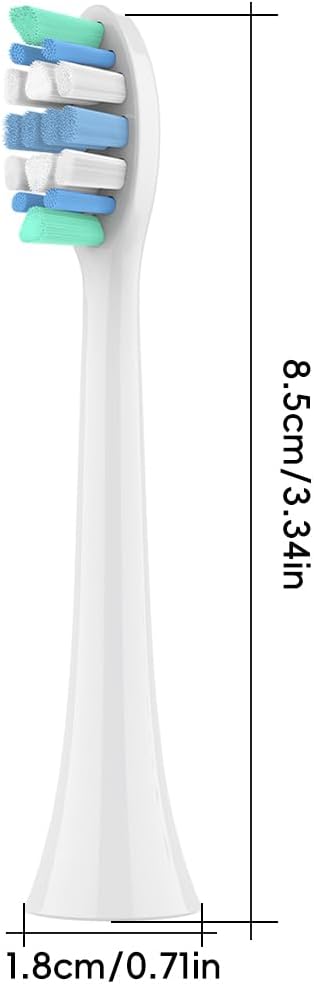 8pcs Replacement Toothbrush Heads Compatible with Brush Head 4100 6500 6100 7500 5300 1100