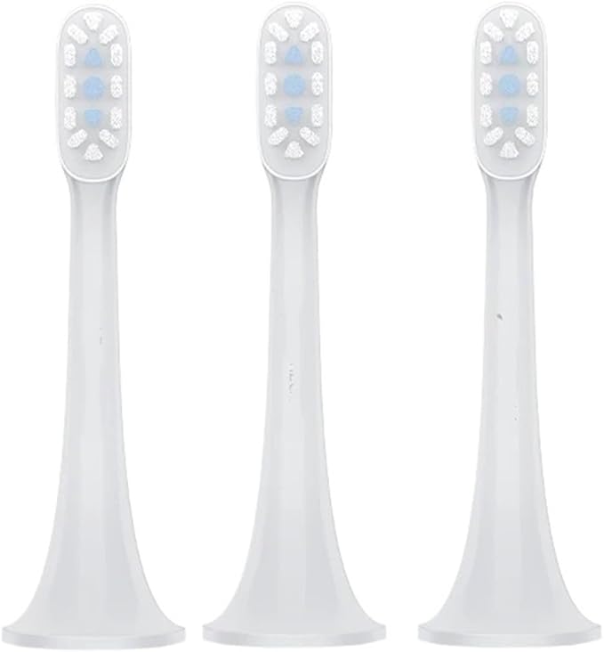 Compatible for 3pcs Original Xiaomi Mijia T300 T500 Sonic Toothbrush Heads Teethbrush Replacement Oral Hygiene Mi Brush Head(White 3PCS)