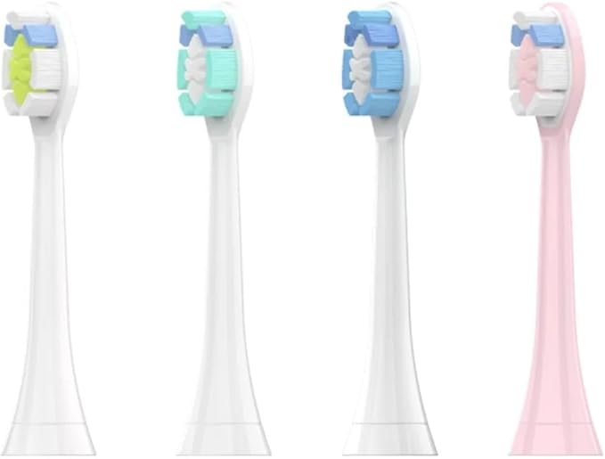 10PCS Brush HeadsCompatible for Philips H X3/6/8/9 Series Electric Toothbrush Vacuum Sealed Packaged Replacement Toothbrushes(10PCS-W2-white)