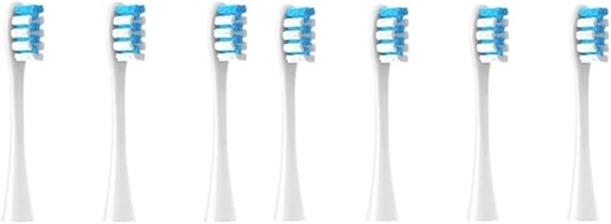 Compatible for Oclean 7pcs Replacement Heads Brush Flow/X/X PRO/ Z1/ F1/ One/Air 2 /SE Soft Sonic Toothbrush Vacuum Bristle(Brown)