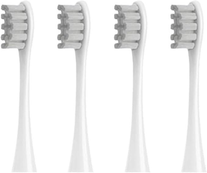 4pcs/6pcs Brush Heads Compatible for Toothbrushes Universal Vacuum Sealed Packaged(4pcs Gray)