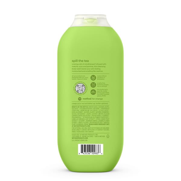 Method Shower Set Mindful Matcha Body Wash 18 Fl Oz Color Protect Shampoo 14 Fl Oz Color Protect Conditioner 13.5 Fl OZ (Variety Pack)