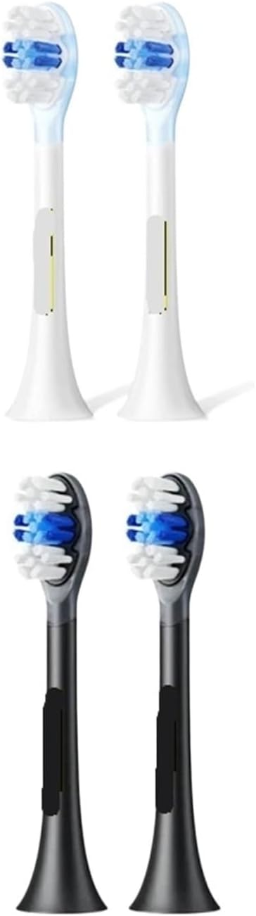 Compatible for SOOCAS Original X3S Replacement Toothbrush Heads X3U/X3pro/D2/D3S/D5 Sonic Electric Tooth Brush Head Nozzle Jets(2 Soft Black)
