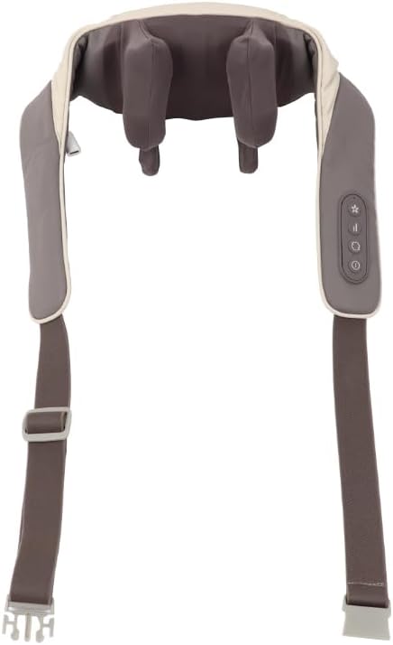 Neck and Shoulder Massager with Heat Deep Tissue Shiatsu Massage Pillow for Muscle Pain Relief for Neck Back Shoulder Leg &amp Waist. Relax Body at HomeOffice &amp Driving.