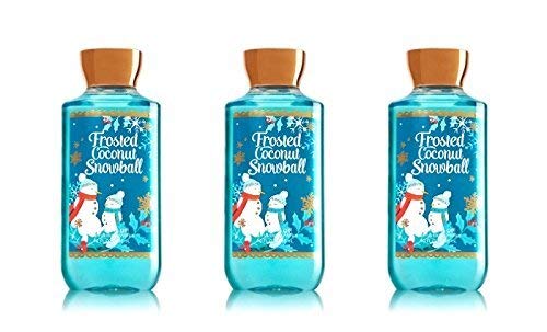 Bath &amp Body Works Frosted Coconut Snowball Shower Gel 10oz each - Lot of 3