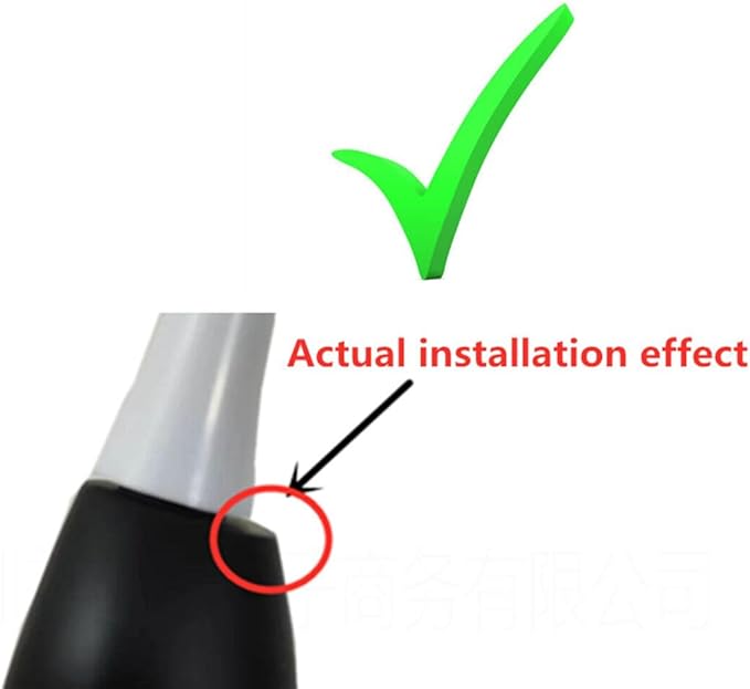 Replacement Toothbrush Heads Compatible with MySmile Electric Toothbrush 10 Pack Black