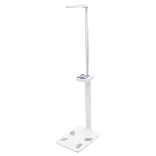 440Lbs Professional Digital Physicians Scale Smart Body Composition Analyzer BMI Multifunction Physician Medical Body Weight Scale Ultrasonic Height &amp Weight Scale for Hospital Home Gym
