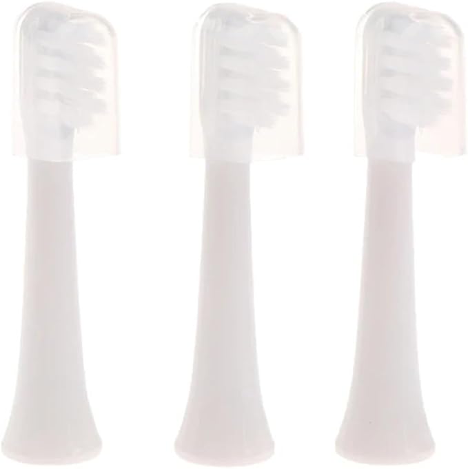 3pcs Sonic Electric Toothbrush Compatible for T100 Whitening Soft Vacuum Replacment Heads Clean Bristle Brush Nozzles Head