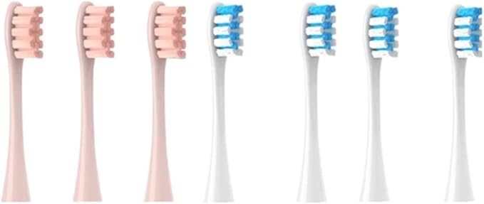 Compatible for Oclean 7pcs Replacement Heads Brush Flow/X/X PRO/ Z1/ F1/ One/Air 2 /SE Soft Sonic Toothbrush Vacuum Bristle(Black)