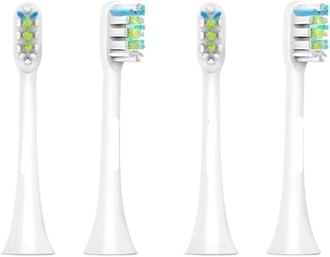 4PCS Electric Toothbrush Heads ReplacementCompatible for SOOCAS X1 X3 X3U X5 Teeth Brush Replacement(White 4 pcs)