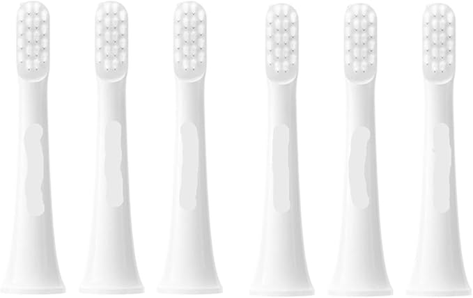 Compatible with Sonic Electric Toothbrush Head T100 T200 T200C T300 T301 T302 T500 T700 Replacement(Mijia T100 6PCS)