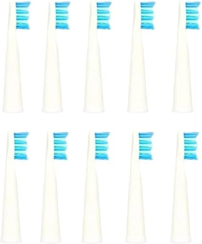 10pcs Compatible for Seago Electric Toothbrush Heads Replacement 899 Set (10 Heads) for SG910/507/958/515/949/575/551(10pcs Replacement w)
