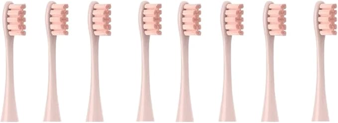 Compatible for Oclean X/X PRO/ Z1/ F1/ One/Air 2 /SE Sonic Electric Toothbrush Replacement Brush Heads Soft Bristle Nozzles Head(8 Pink)