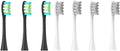 Compatible For OcleanFlow/X/X PRO/ Z1/ F1/ One/Air 2 /SE Brush Heads Soft DuPont Sonic Toothbrush Vacuum Bristle 7pcs Replacement Heads(3 Black 4Grey)