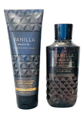 Bath &amp Body Works Vanilla Noir Men's 3-in-1 Hair Face &amp Body Wash and Body Cream 2 Piece Set