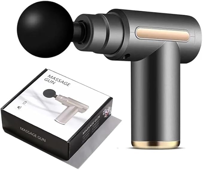 Massage Gun Deep Tissue Percussion Muscle Massager for Pain Relief Sports Recovery &amp Relaxation — Portable Handheld Electric Body Massager with Multiple Speed Settings
