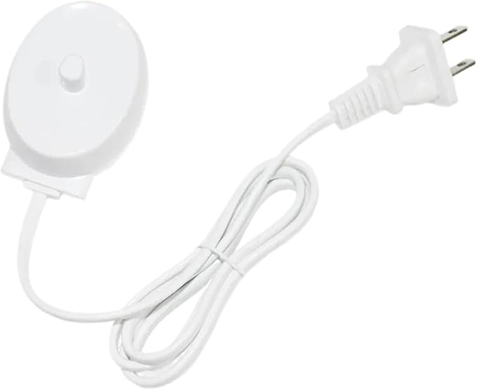 Replacement Charger BaseCompatible for Braun Oral-b Series D12 D20 3757 Electric Toothbrushes Portable Waterproof Inductive Charger Fits(A plug)