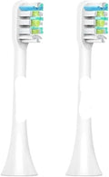 Electric Toothbrush Head Replacement Parts X1 X3 X3U X5 Sonic(White 2 pcs)