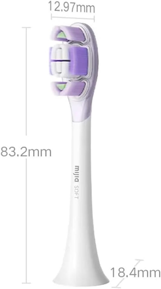 Electric Toothbrush Brush Head 3/6PCSCompatible for Pro 4 Brushing Modes IPX8 Waterproof(6PCS Caring Version)