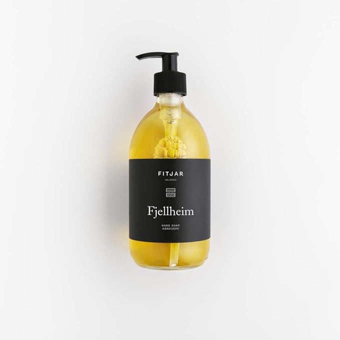 Hand Soap/Hair &amp Body Wash - Vegan. SLS/SLES free. Glass bottle. (Fjellheim 500 ml 16.9 fl.oz)