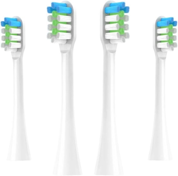 Replacement Toothbrush Heads Compatible for Nandme Nx8000 Sonic Electric Soft Bristle Tooth Brush Head4/8/16PCS(16pcs White)