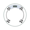 LCD Electronic Weighing Scale 180kg Glass Digital Body Weight Portable 33cm Diameter Home Bathroom Body Scales