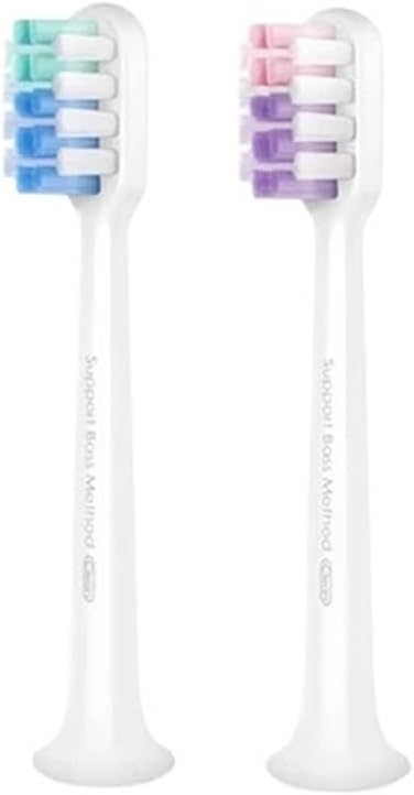 Compatible Dr.Bei Brush Heads for Electric Toothbrush Sensitive Cleaning Version Apply Sonic Bristle Nozzles(Cleaning 2 pcs)
