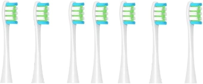 Sonic Electric Toothbrush Vacuum Bristle Suitable for/X/X / Z1/ F1/ One/Air 2 /SE Replacement Head Brushes(7pcs Wgreen)