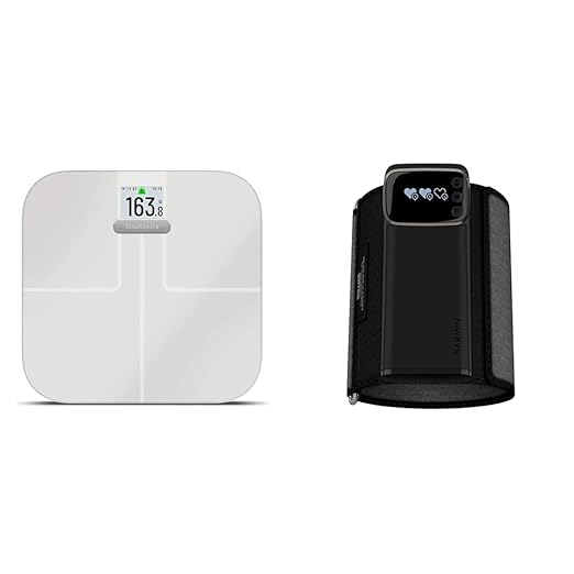 Garmin Index S2 Smart Scale with Wireless Connectivity and Garmin Index™ BPM Smart Blood Pressure Monitor
