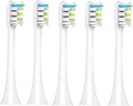 ForCompatible for Xiaomi SOOCAS X3 X5 X3U X1 V1 V2 Clean Brush Heads Replacement Head Bristle Sonic Electric Nozzles with Anti-dust Cap(5pcs White)