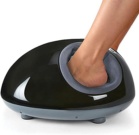 Altatac Foot Massager Machine for Foot Circulation Adjustable Intensities with Heat Deep Kneading Rolling and Air Compression 15034BK