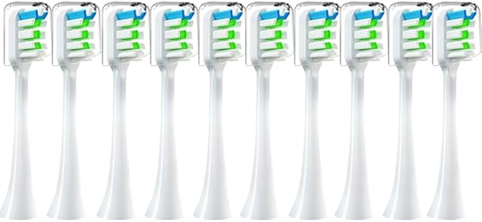10PCS Replacement Brush HeadsCompatible for X3/X3U/X5(10PCS Pink)