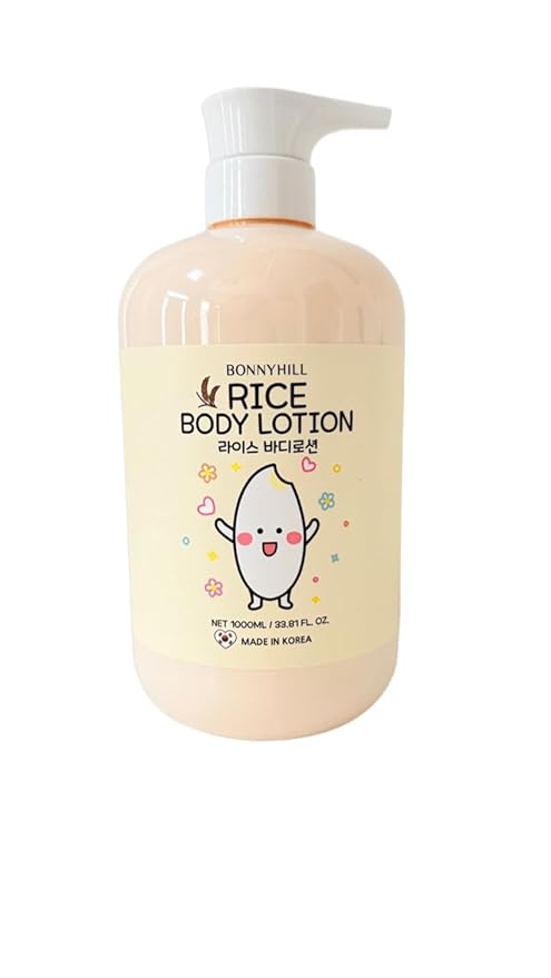 Bonny Hill JUMBO SIZE RICE Body Lotion with Pump Dispenser 1000ml RICE Body Lotion