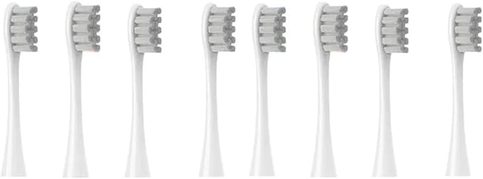 Replacement Brush Heads Compatible for Oclean X/X PRO/ Z1/ F1/ One/Air 2 /SE Sonic Electric Toothbrush Head Soft Bristle Nozzles(8 Grey)
