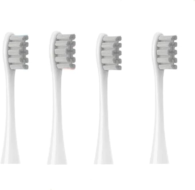 Compatible for Oclean X/X PRO/ Z1/ F1/ One/Air 2 /SE Sonic Electric Toothbrush Replacement Brush Heads Soft Bristle Nozzles Head(4 Grey)