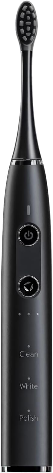 Electric Toothbrush for Adults 9 Modes Rechargeable Waterproof Stylish Black Wireless Charging