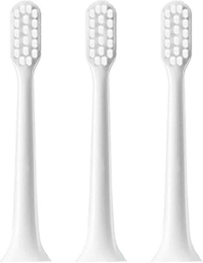Replacement Toothbrush Head for Compatible for T200 T200C MES606 Sonic Electric Accessories Soft Bristles Nozzles(3pcs)