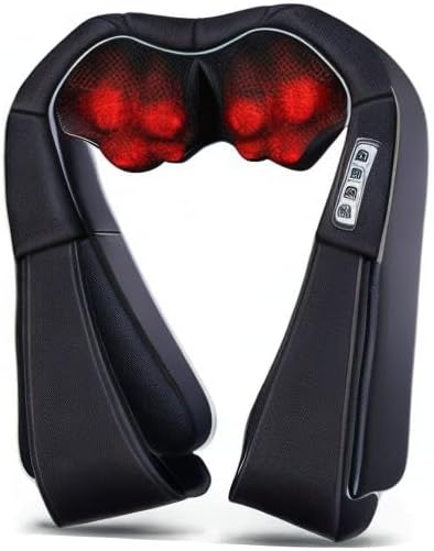 VIKTOR JURGEN Mothers Day Gifts for Mom Wife Women &amp Her Shiatsu Neck and Shoulder Massager with Heat Deep Tissue Kneading Sports Recovery Massagers for Back Relaxation Gifts for Husband Him