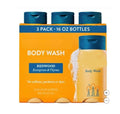 Men’s Redwood Body Wash oz Shower Gel Gentle Moisturizing Cleanser with Evergreen Sandalwood &amp Leather Notes – Rich Lather Smooth Soft Skin Comparable to Premium Men’s Body Wash 16 fl (3 Pack)