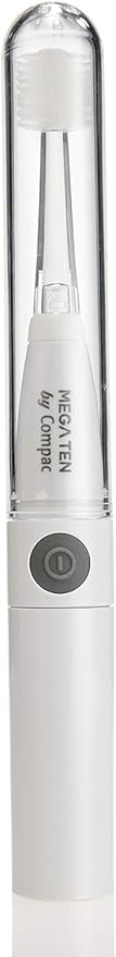 Brilliant Lumi 360 Round Head Travel Sonic Electric Toothbrush for Adults - Tooth Brush with LED Microfiber Bristles Gentle Sonic Technology for a Brilliant Smile Vibrating Toothbrush 4 Brush Heads