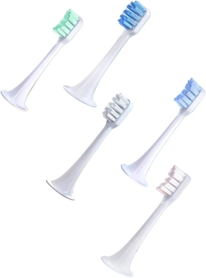 8pcs Replacement Toothbrush Heads Compatibility for T300 T500 Sonic Teeth Brush Mijia Nozzles(8 Blue)