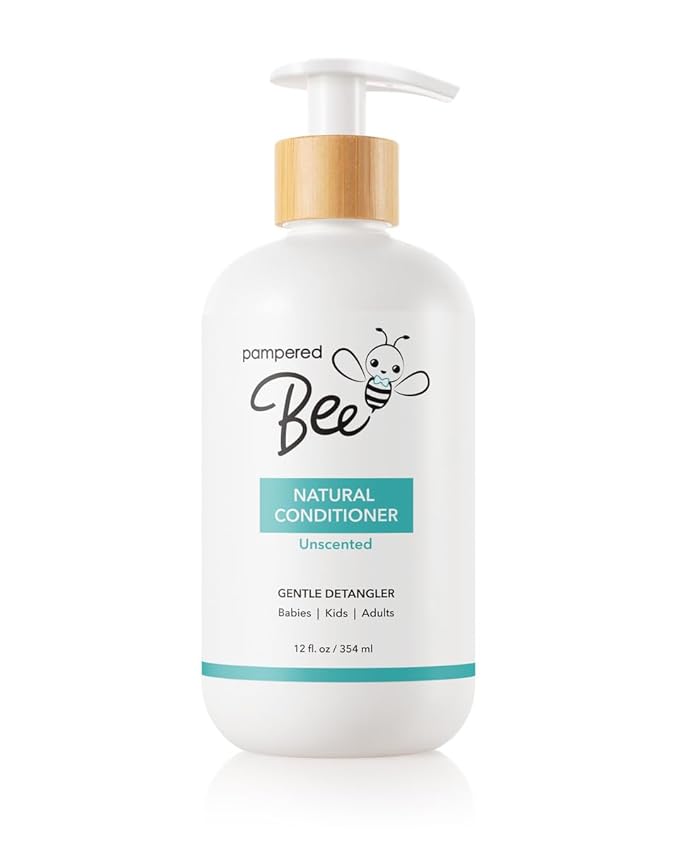 Shampoo &amp Body Wash + Conditioner Combo Set (Unscented) All Natural Formula for Newborns Toddlers and Kids 12 fl oz Each 12 Fl oz Each