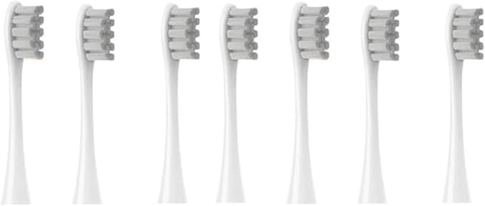Compatible for Oclean Flow/X/X PRO/ Z1/ F1/ One/Air 2 /SE Brush Heads Soft Sonic Toothbrush Vacuum Bristle 7pcs Replacement(7pcs Grey)