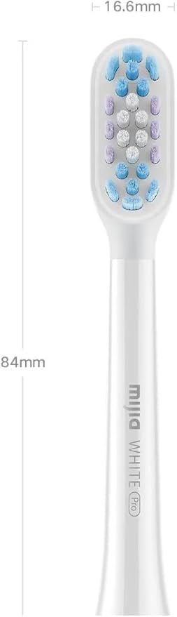 Compatible for Xiaomi Mijia Electric Toothbrush Head T501/T501C Bright White Clean Caring Replace Teeth Heads 2/4 PCS(2pcs Black)
