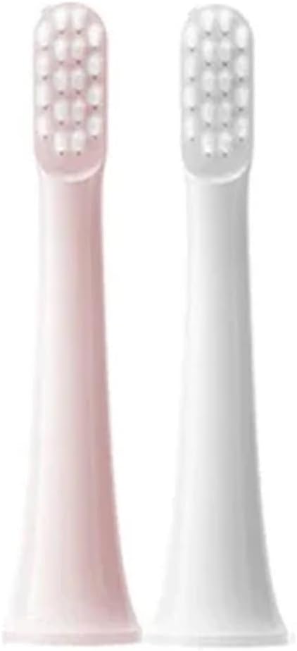 10PCS for Compatible ForXIAOMI MIJIA T100 Replacement Brush Heads Sonic Electric Toothbrush Vacuum Soft Bristle Suitable Nozzles(1White 1Pink)