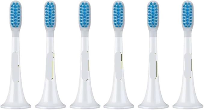 3/6PCS Compatible for Mijia T300 T500 Sonic Electric Toothbrush Head Teethbrush Replacement Heads Acoustic Oral Hygiene Clean(6PCS Sensitive Heads)