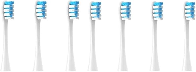 Compatible for Oclean - 7pcs Replacement Brush Heads Fit Flow/X/X PRO/Z1/F1/One/Air 2/SE Soft Dupont Bristle Vacuum Packaging(7pcs Blue)