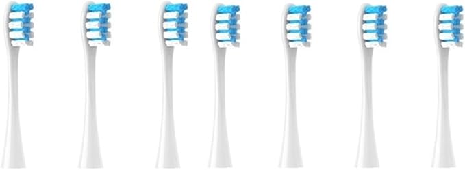 Compatible for Oclean Flow/X/X PRO/ Z1/ F1/ One/Air 2 /SE Brush Heads Soft Sonic Toothbrush Vacuum Bristle 7pcs Replacement(7pcs Blue)