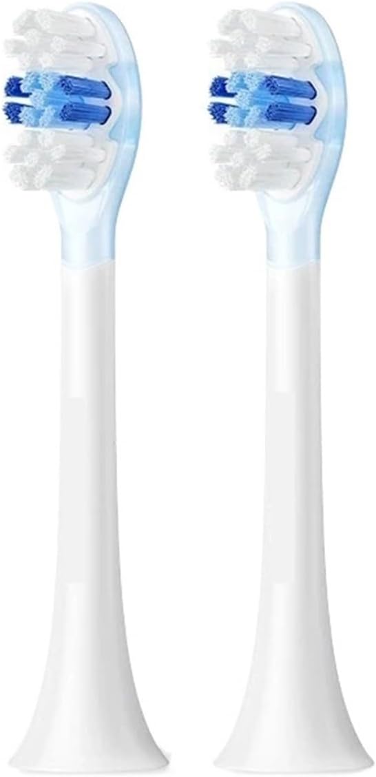 Electric Toothbrush Heads Replacement Compatible for X1 X3 X3U X5 Teeth Brush(2pcs White)
