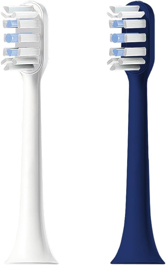 8 Toothbrush Heads Compatible for MIJIA Electric T301 MES605 T302 MES608 Replacement Head(8Pcs Blue and Black)
